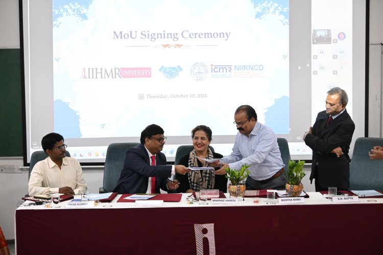 IIHMR University and ICMR-NIIRNCD, Jodhpur Unite to Advance Collaborative Research, Education, and Knowledge Exchange